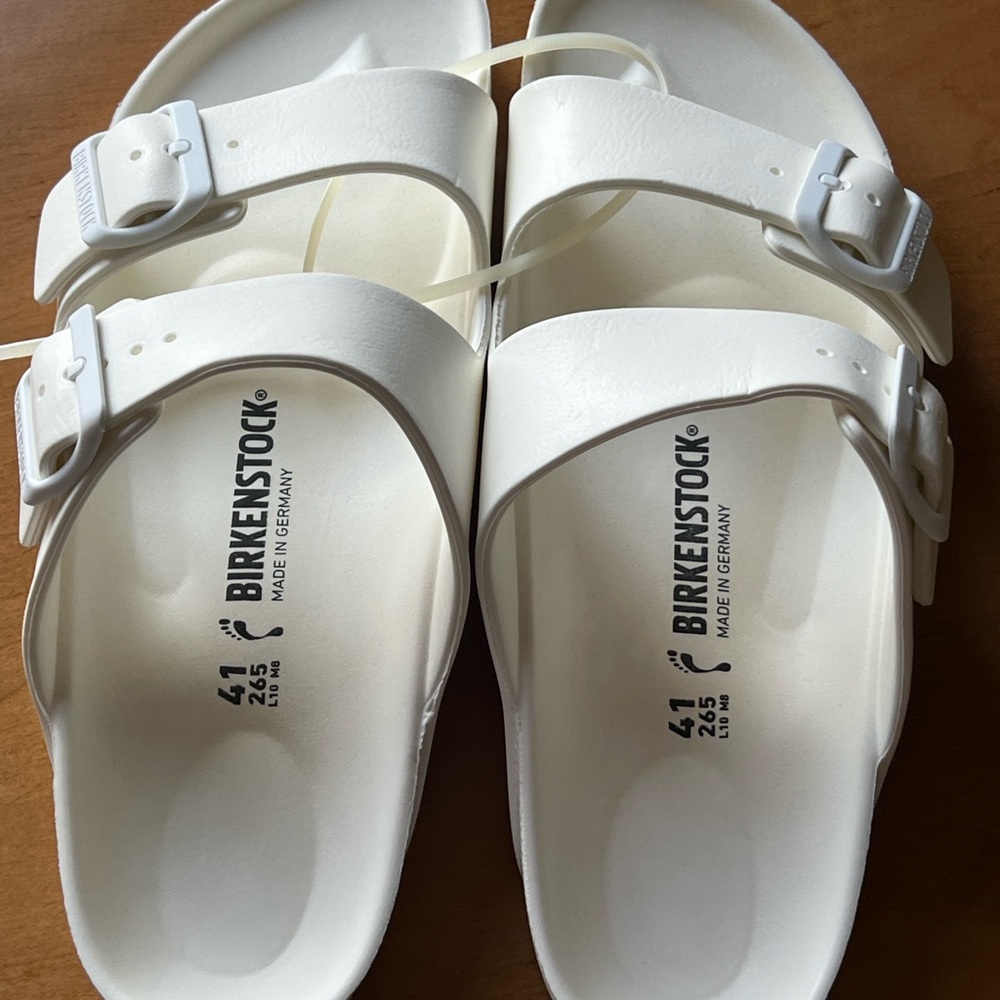 Birkenstock White Mules & Clogs